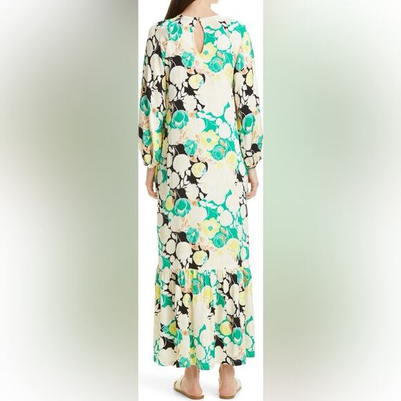 Rodebjer M Wanda Floral Print High/Low Dress stunning spring maxi - Picture 2 of 10